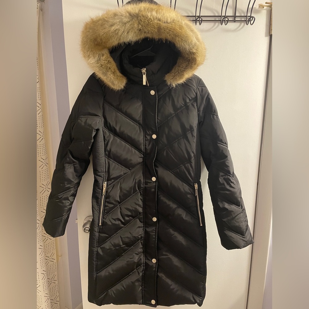Michael Kors Women’s Black Quilted Down Winter Coat Size XS.